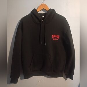 Death Row Records Medium Hoodie 90s Hip Hop Rap Streetwear Music Black Red